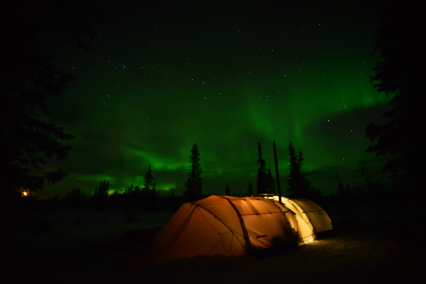 Polarlichter im Sarek 2016